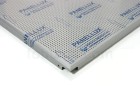 Putih Panellux Metal Ceiling Snap-In 60x60 Perforated Aluminium