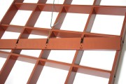 Open Cell Grid Ceiling dengan Rangka