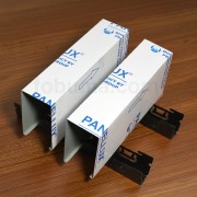 Plank Baffle Ceiling Lebar 5 cm Putih dengan Rangka