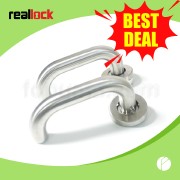 RLK 02-016 22MM SS Lever Handle Roses Stainless Steel