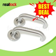 RLK 02-016 19MM SS Lever Handle Roses Stainless Steel