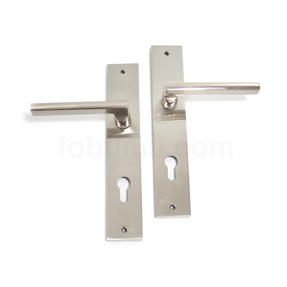 Reallock RLK 028 AZ SN+NP Lever Handle Plate 1