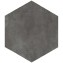 Roman Ceramics GH348067 dTravessa Dark 34x39 Hexagonal 1