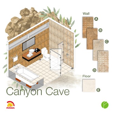 roman-keramik-toilet-bertemakan-canyon-cave