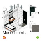 Keramik Toilet Bertemakan Monochromist