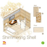 Keramik Toilet Bertemakan Shimmering Shell