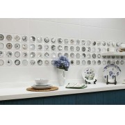 W40762 dGalleria Azzurro 20x40 Gol. E Keramik Dinding Dapur