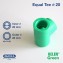 Rucika Green Kelen Equal Tee Fitting PPR 20 mm 1