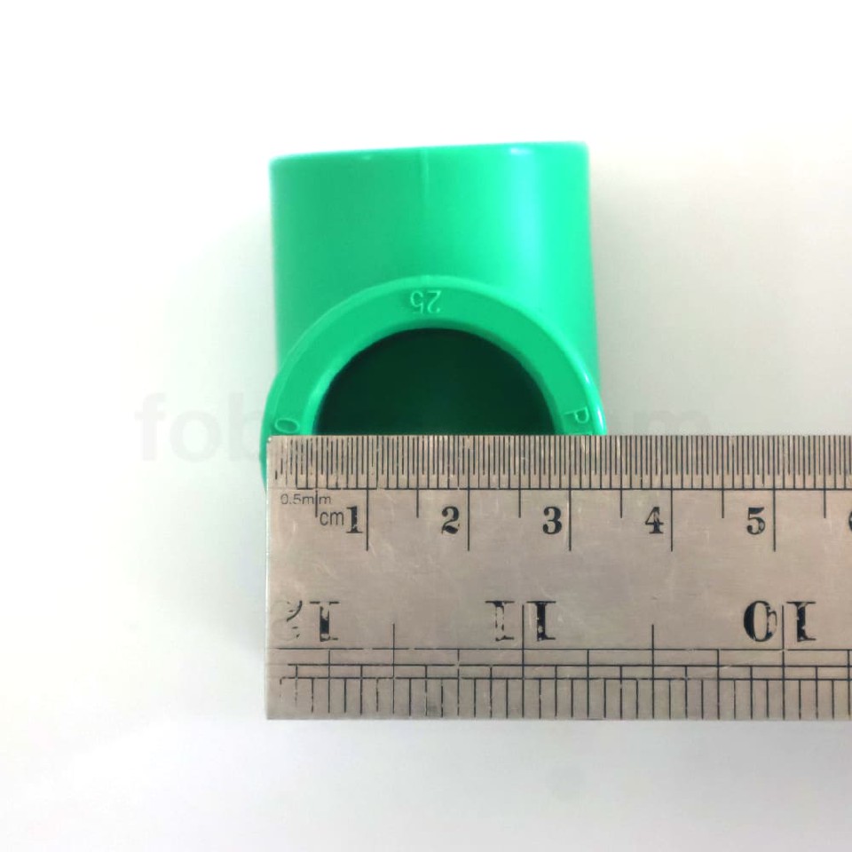 Rucika Green Kelen Equal Tee Fitting PPR 25 mm 3