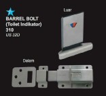 Solid Barrel Bolt (Toilet Indikator) 310