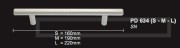 Handle for Cupboard / Window / Light Door PD 634 (S - M - L)