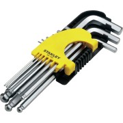 9 Pcs Long Spherical Hex Key Set - Kunci L