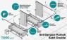 Set Rel Toso Bangsal Rumah Sakit Double 1