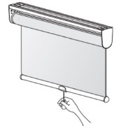 Mytec 01 Spring Drive Solare Tirai Gulung / Roller Blind