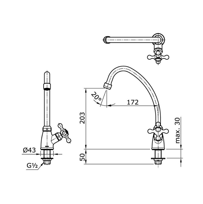 Toto TX603KCS Kitchen Faucet 2