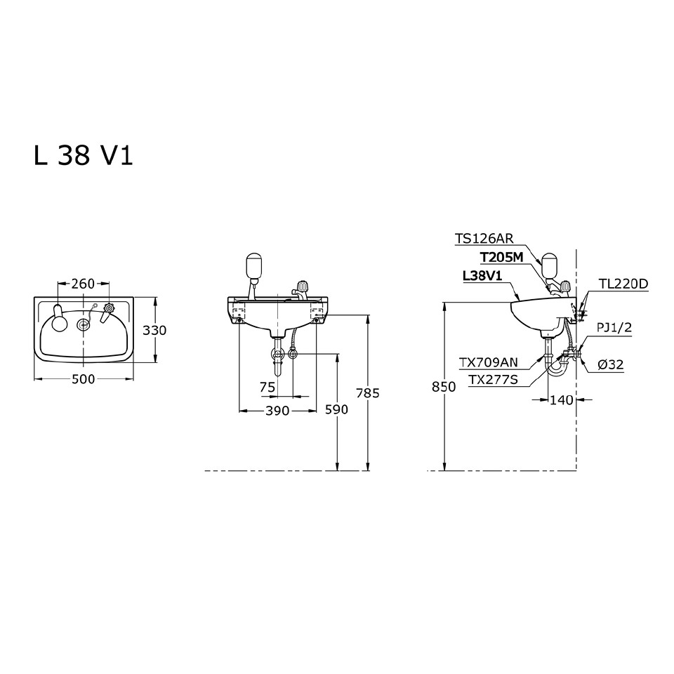 toto-l38v1-wall-hung-lavatory-wastafel