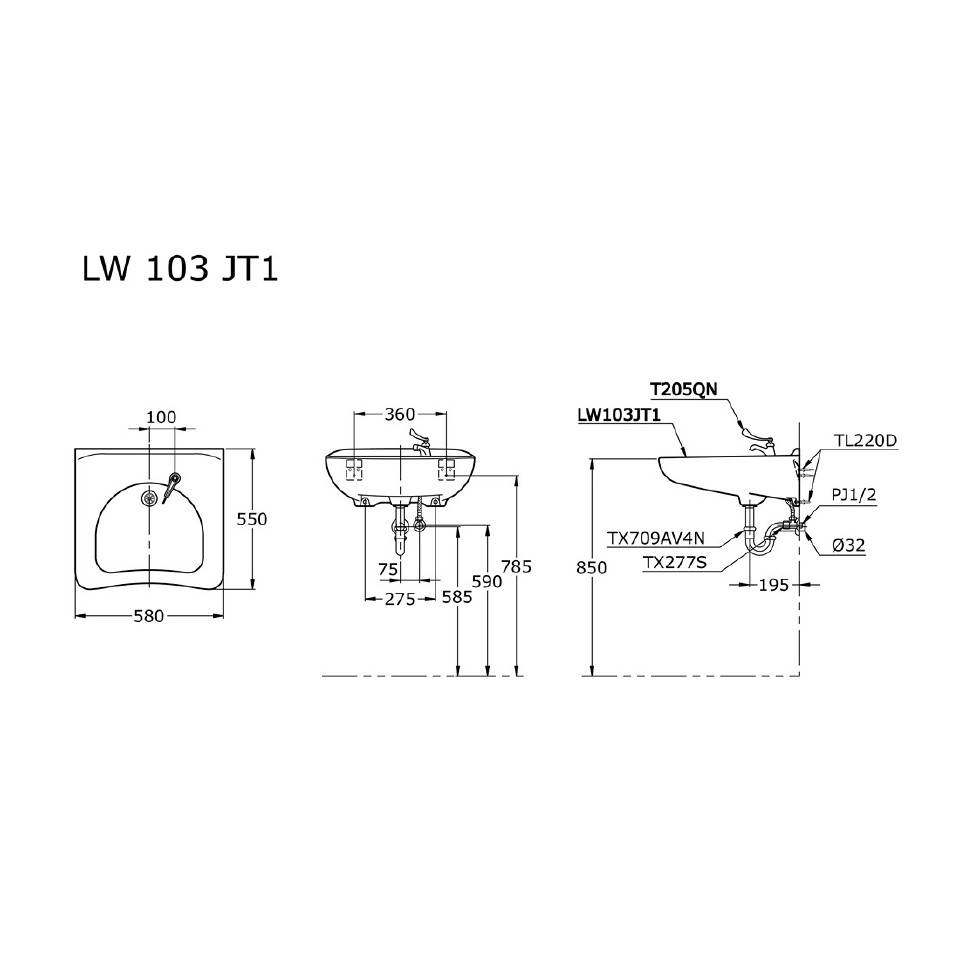toto-lw103jt1-wall-hung-lavatory-wastafel