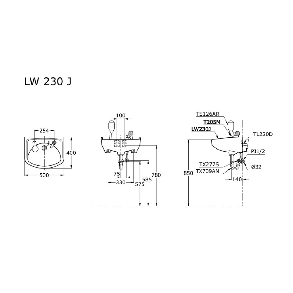toto-lw230j-wall-hung-lavatory-wastafel