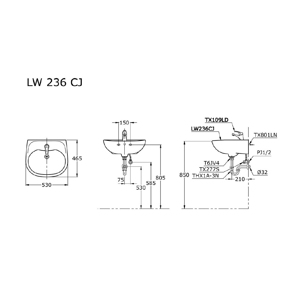 toto-lw236cj-wall-hung-lavatory-wastafel