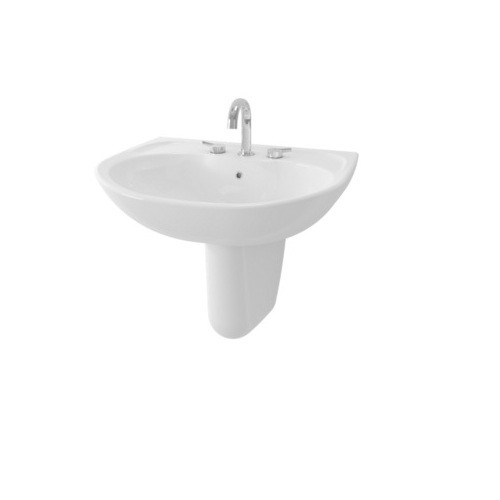TOTO LW242J/LW242HFJ Half Pedestal Lavatory / Wastafel 1