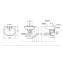 TOTO LW242J/LW242HFJ Half Pedestal Lavatory / Wastafel 2