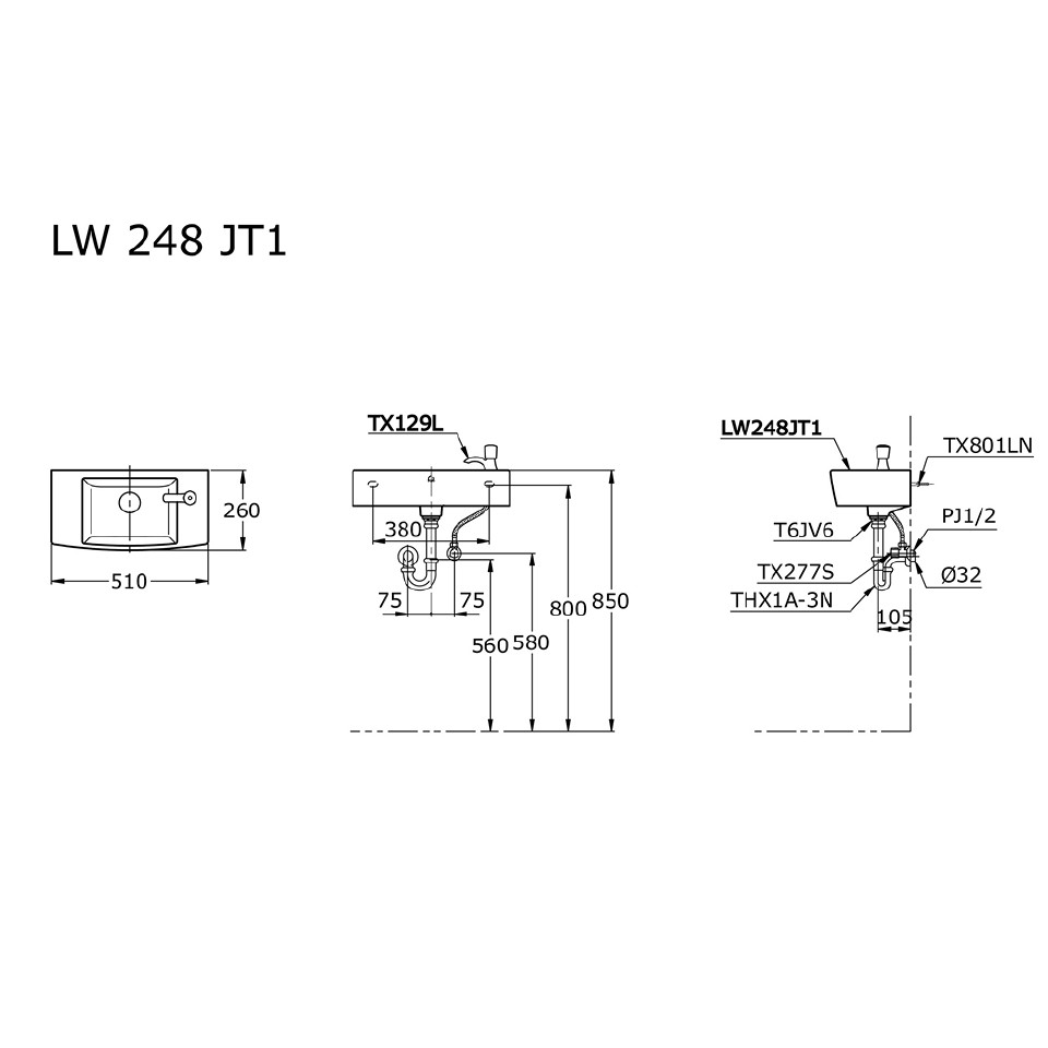 toto-lw248jt1-wall-hung-lavatory-wastafel