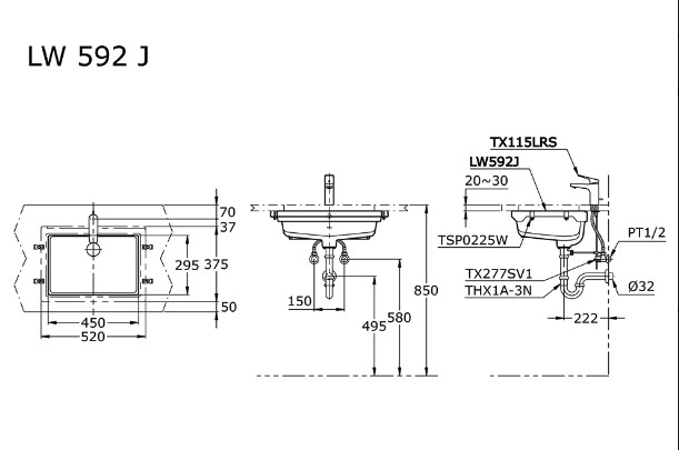 toto-lw592j-under-counter-lavatory-wastafel
