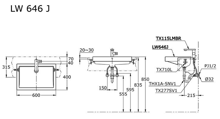 toto-lw646j-semi-recessed-lavatory-wastafel