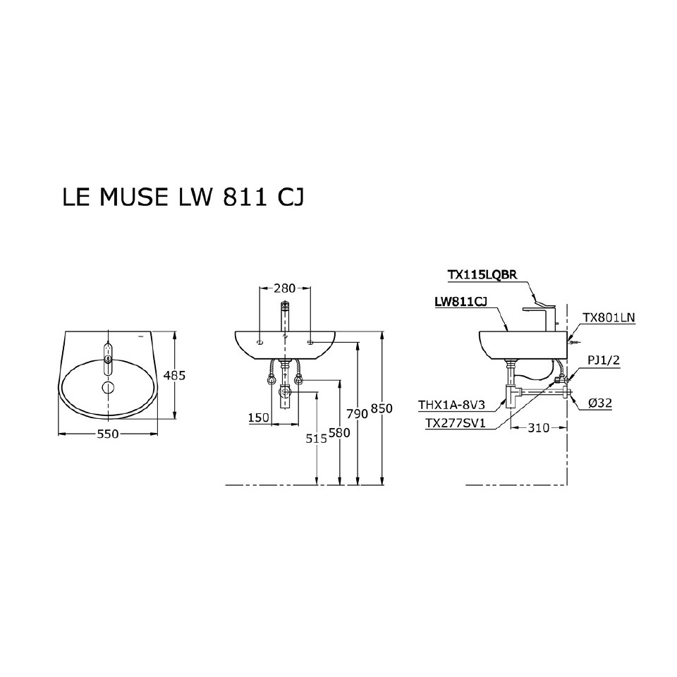toto-lw811cj-wall-hung-lavatory-wastafel