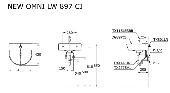 toto-lw897cj-wall-hung-lavatory-wastafel