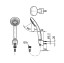 TOTO THX19NB Hand Shower Set / Shower THX19NB / Shower Mandi Chrome 3