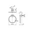 Toto TS115SB Towel Ring 2