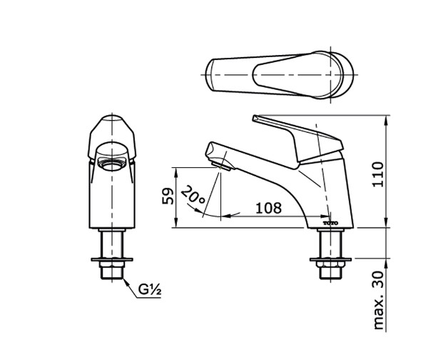 toto-tx109kea-single-lever-lavatory-faucet