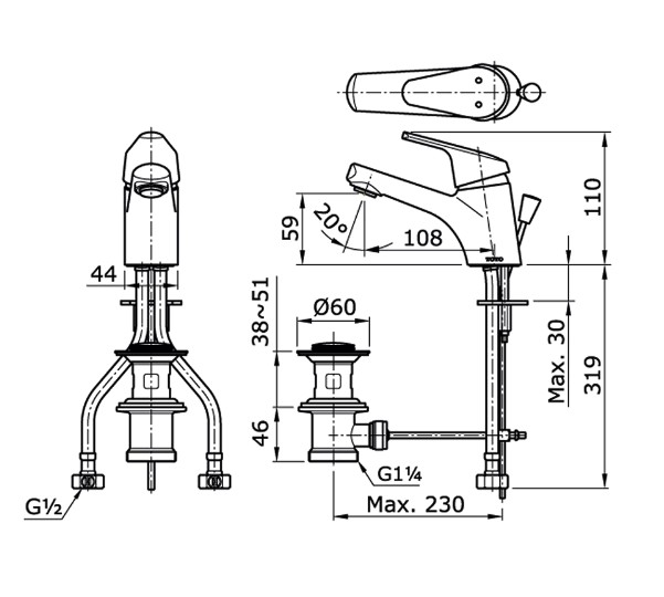 toto-tx115kea-single-lever-lavatory-faucet