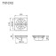 TOTO TX1CV2 Floor Drain With Mosquito Trap / Saringan Pembuangan Kamar Mandi 2