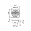 TOTO TX1EB Floor Drain With Square Flange 2