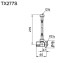 TOTO TX277S Stop Valve With Heavy Duty Flexible Hose 2