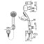 TOTO TX402SPN Hand Shower Set With Stop Valve 2
