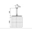 TOTO TX491STN Fixed Shower Head with Air Drop / Shower Tanam Plafon 2