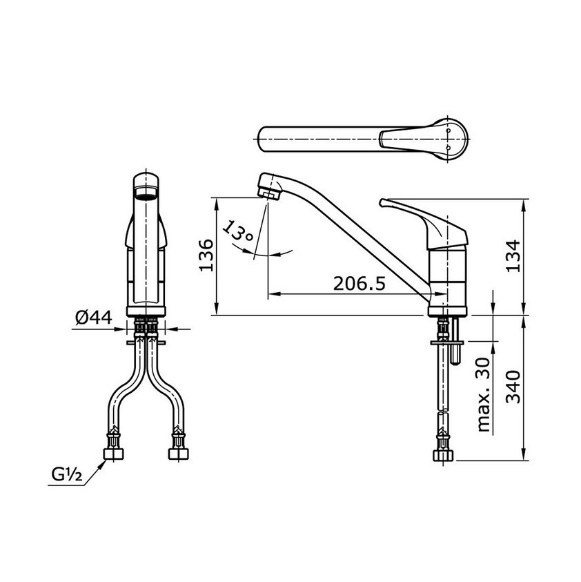 toto-tx604kdn-single-lever-kitchen-faucet