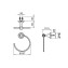 Toto TX702C3B Towel Ring 2