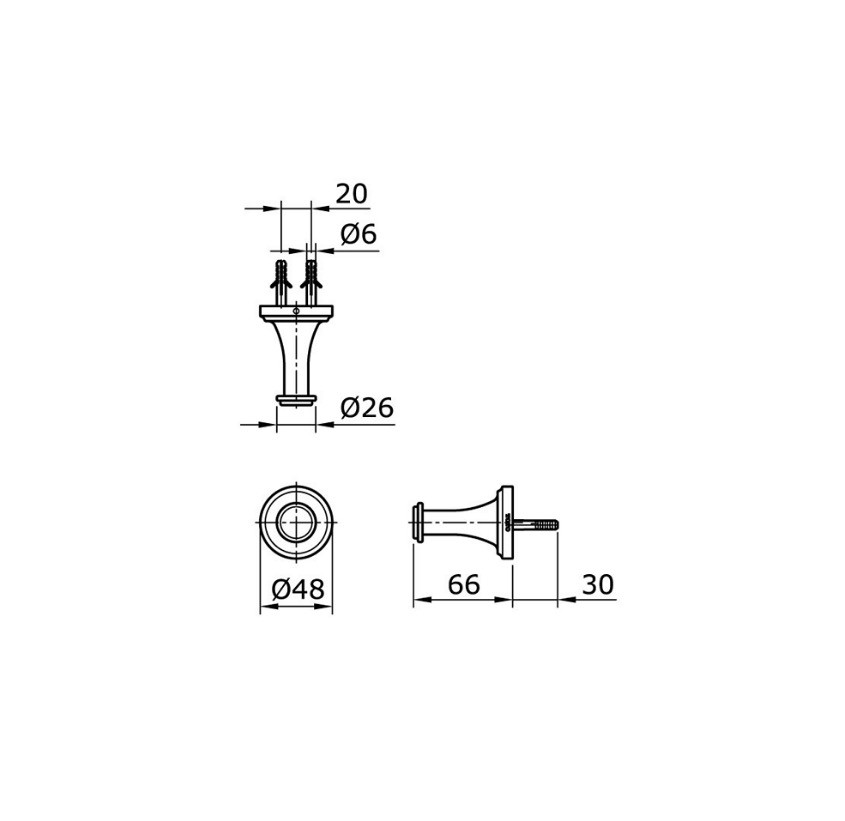 Toto TX704C3B Robe Hook 2