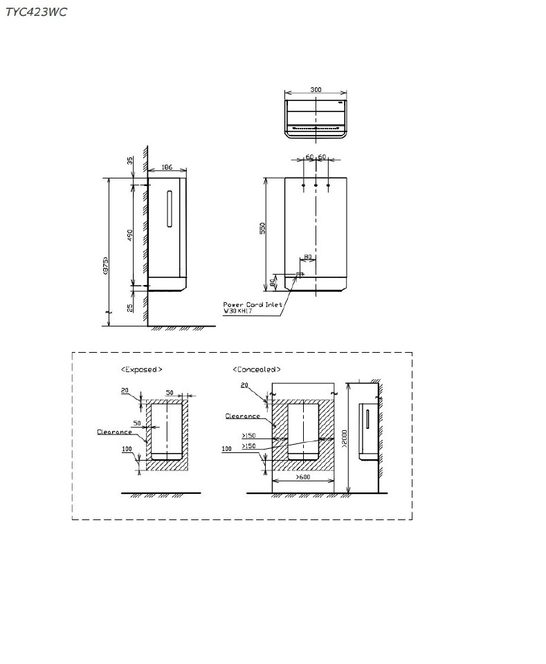 toto-tyc423wc-high-speed-double-side-hand-dryer-pengering-tangan-sensor-2-sisi