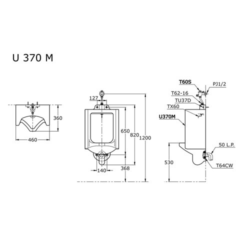 toto-u370m-urinal