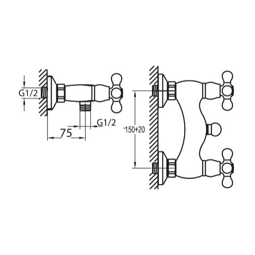 wasser-csws320-cross-handle-shower-mixer