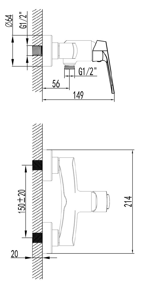 wasser-msws0201-single-lever-shower-mixer