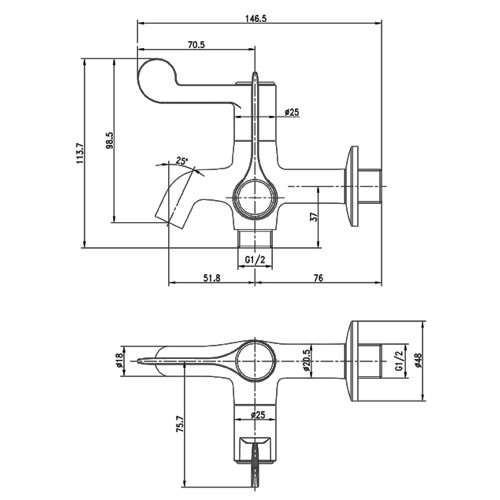 wasser-tl3020-lever-handle-2way-wall-tap