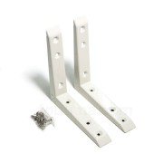SB007 Shelf Bracket / Siku Rak / Penyangga Cream Steel